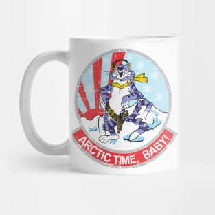 Grumman F-14 Tomcat - Arctic Time, Baby! - Grunge Style Mug